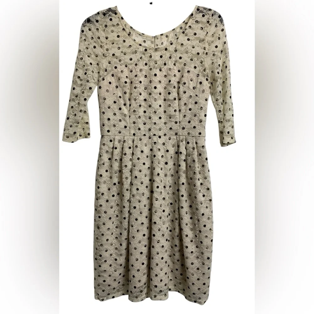Betsey Johnson 2‎ Girls Feminine Coquette Polka Dot Lance Midi Dress
